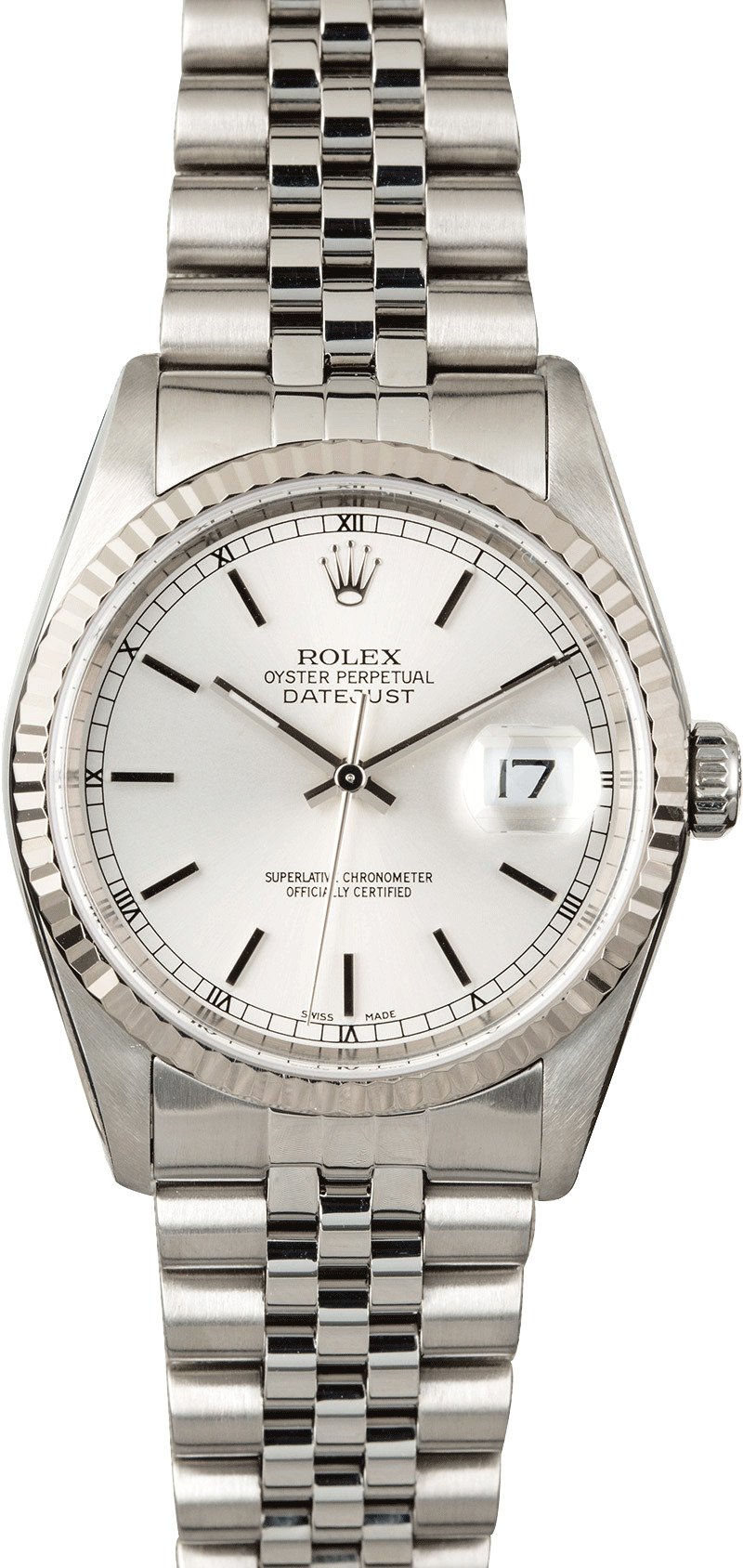 rolex datejust 16234 silver dial