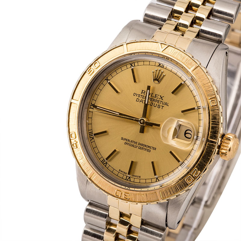 Used Rolex Thunderbird DateJust 16253 Steel and Gold
