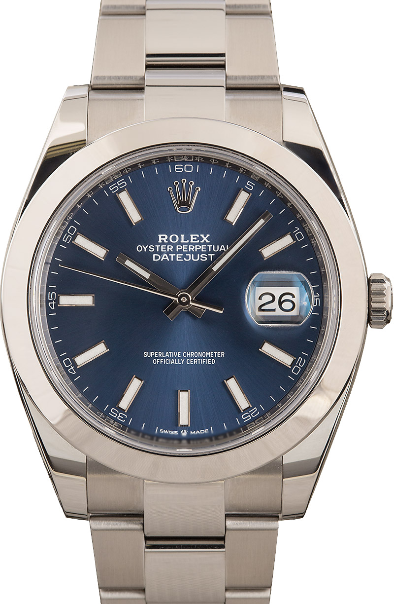 Buy Used Rolex Datejust 41 126300 Bob's Watches Sku 153754