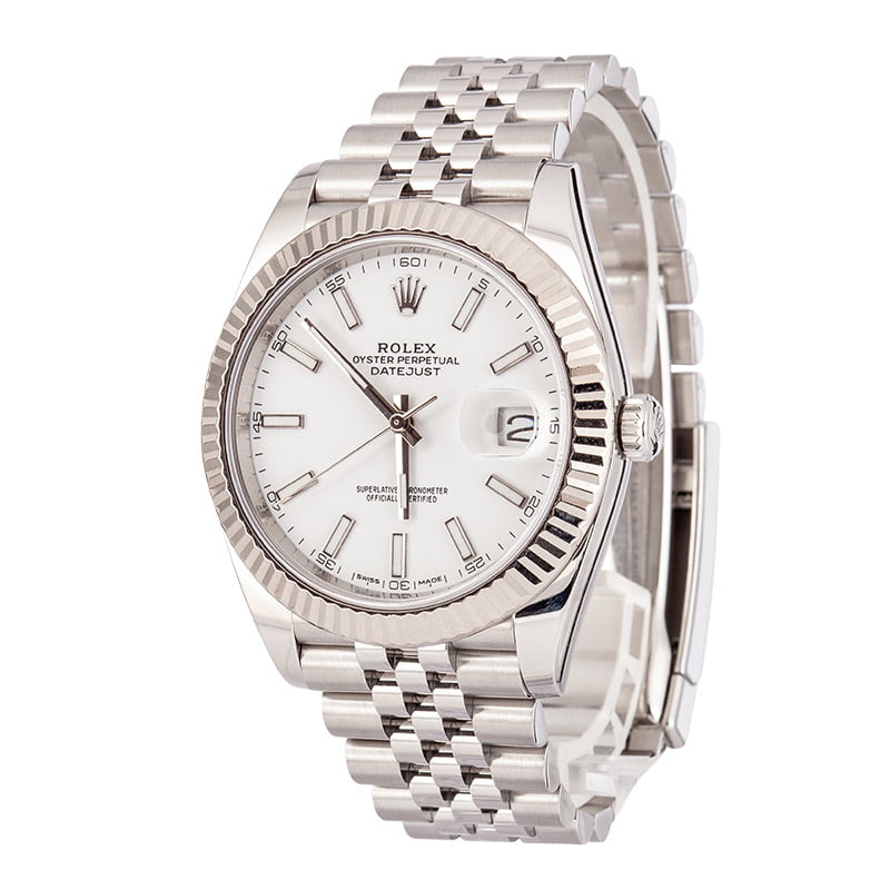 PreOwned Rolex Datejust 41 Ref 126334 White Dial