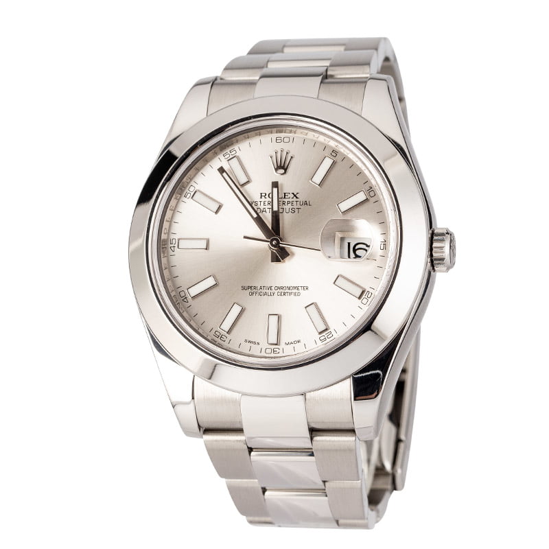 Used Rolex Datejust 116300 Silver Dial