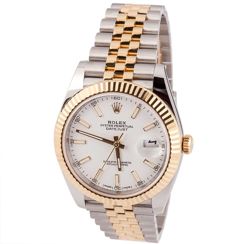 Pre-Owned Rolex Datejust 126333 White Index Dial