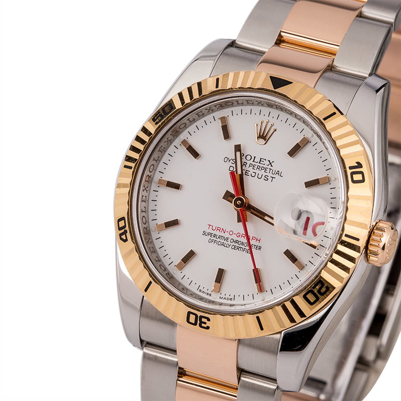 Pre Owned Rolex Datejust Thunderbird 116261 Everose Gold Oyster Band