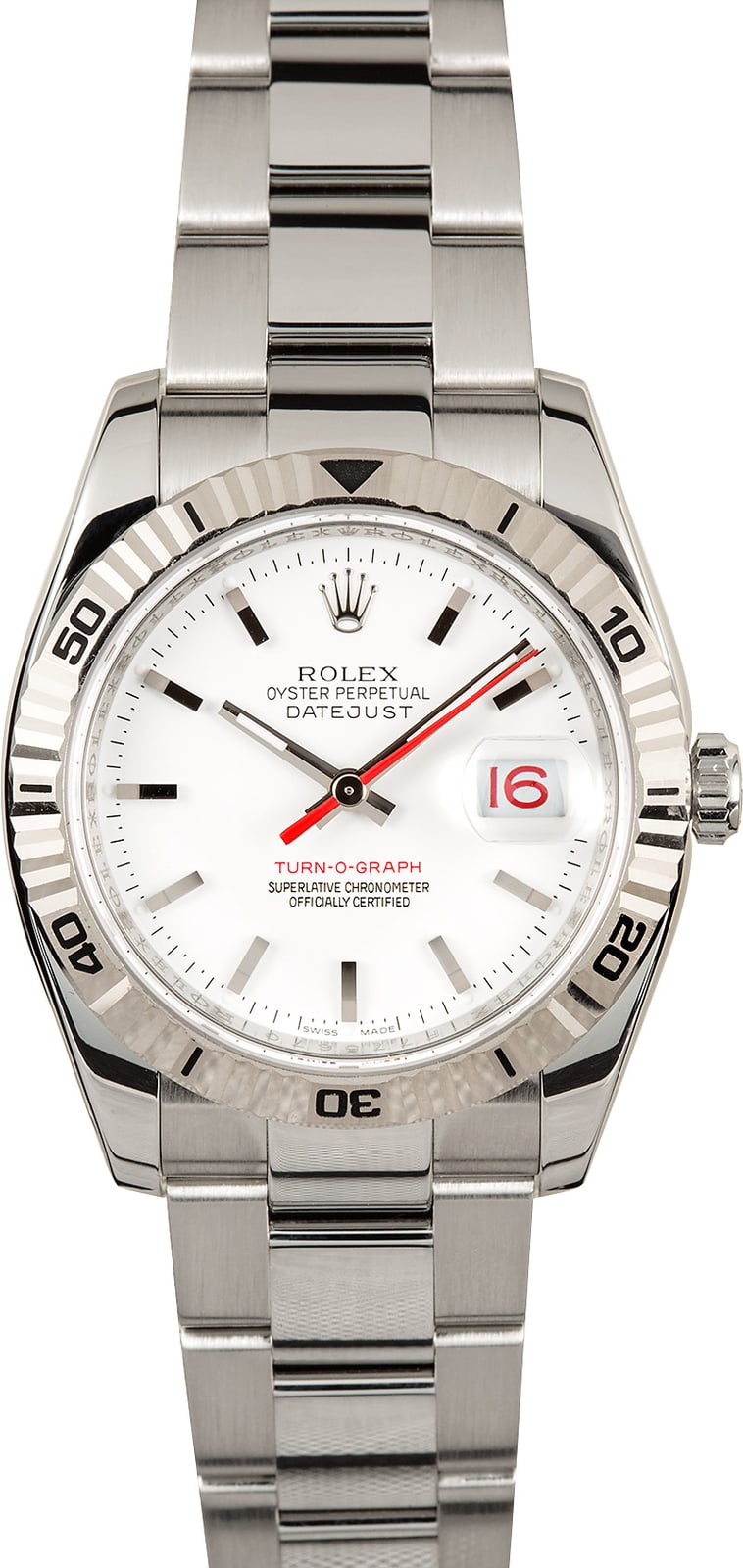 rolex datejust with red date
