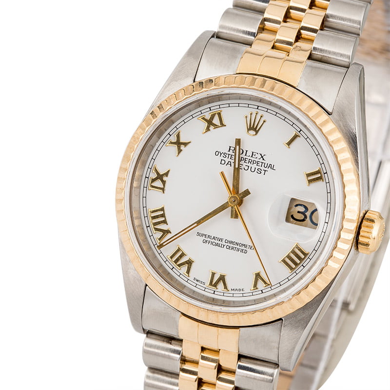 Used Rolex Datejust White 16233