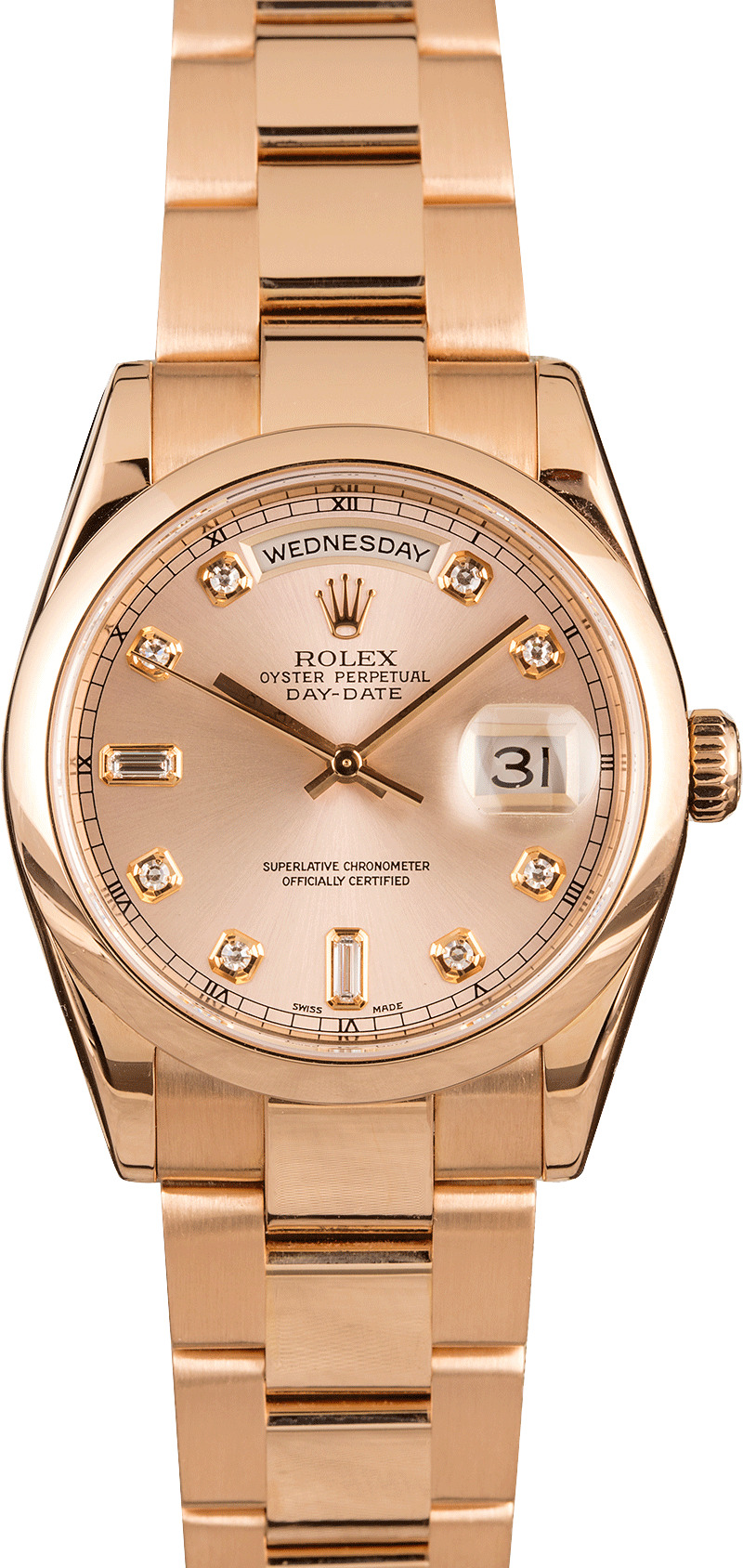 18k Rose Gold Rolex Day-Date 118205