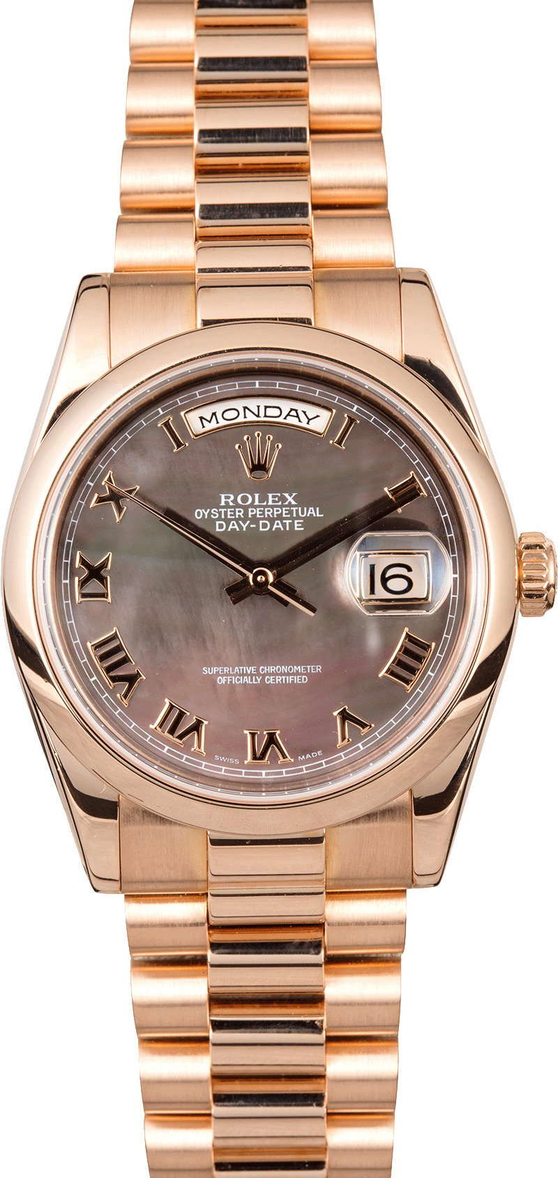 rolex day date rose gold president