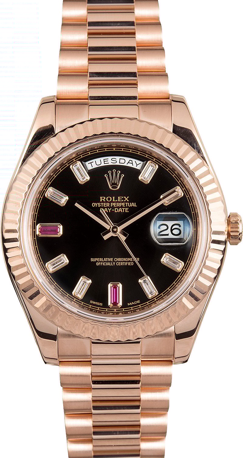 Rolex day date 2 ruby 2025 dial