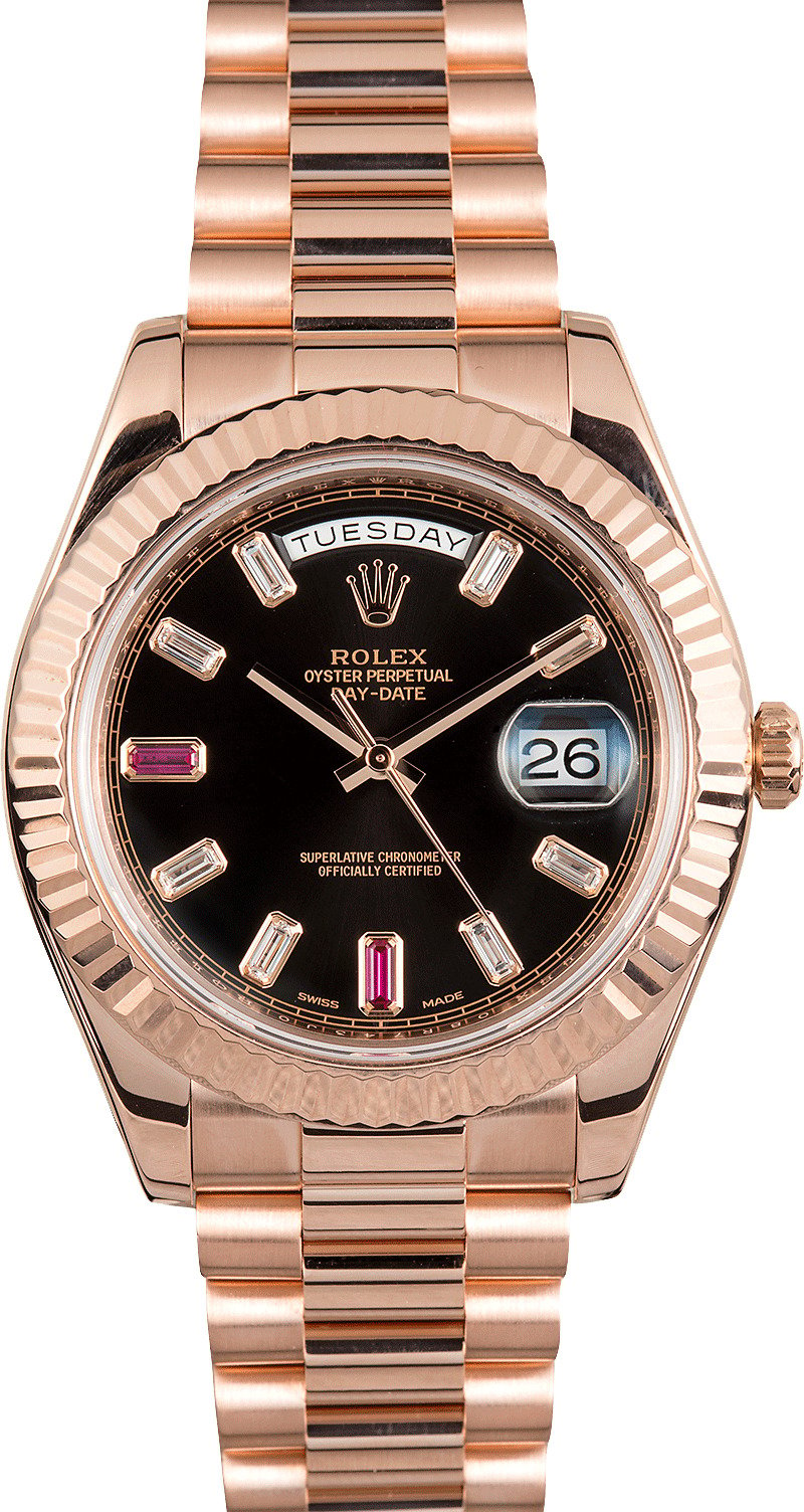 rolex day date ruby diamond