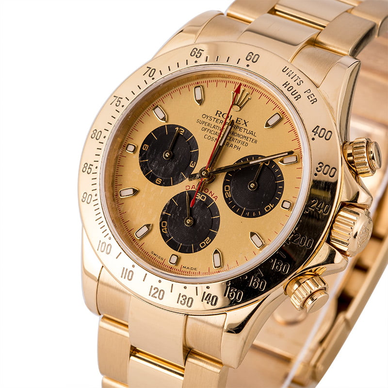 Used Rolex Daytona 116528 Yellow Gold