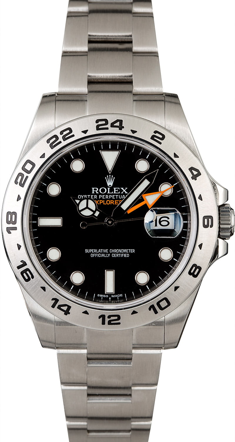 rolex with orange second hand