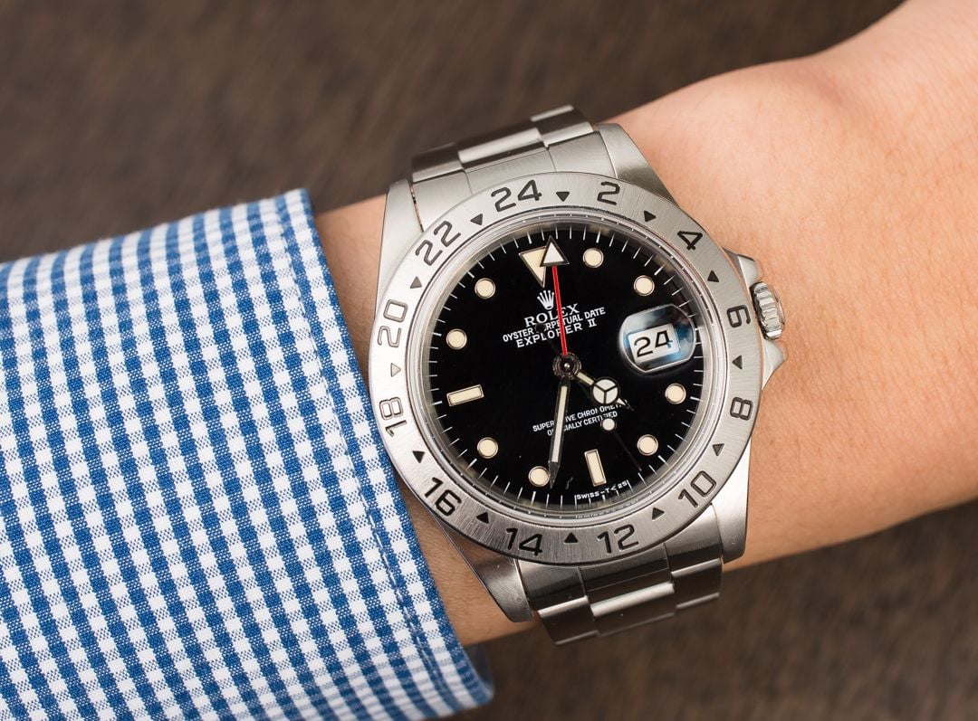 Authentic Rolex Explorer II 16570 Black