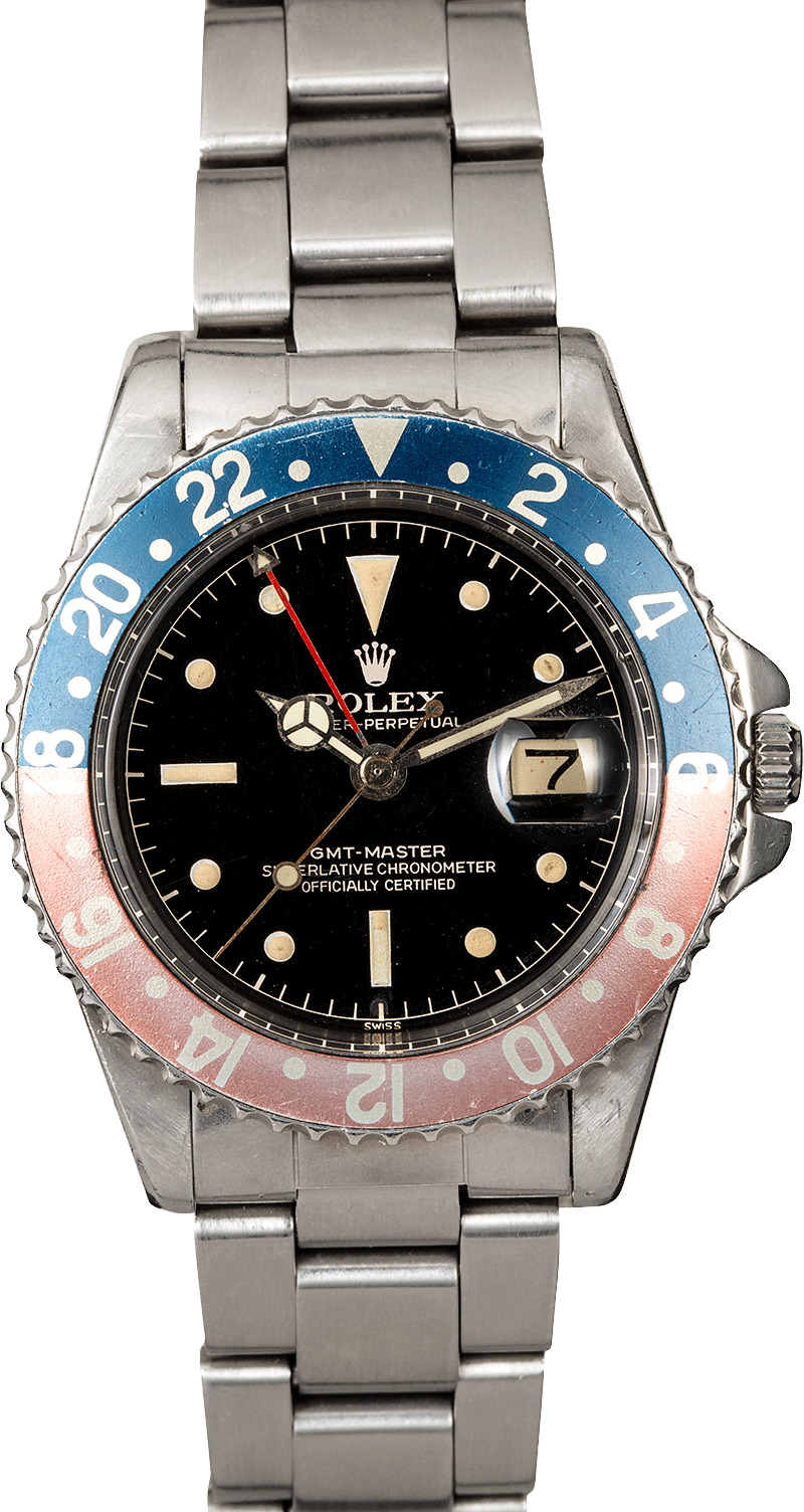 Vintage 1961 Rolex GMT-Master 1675 Bob's Watches Item: 116639