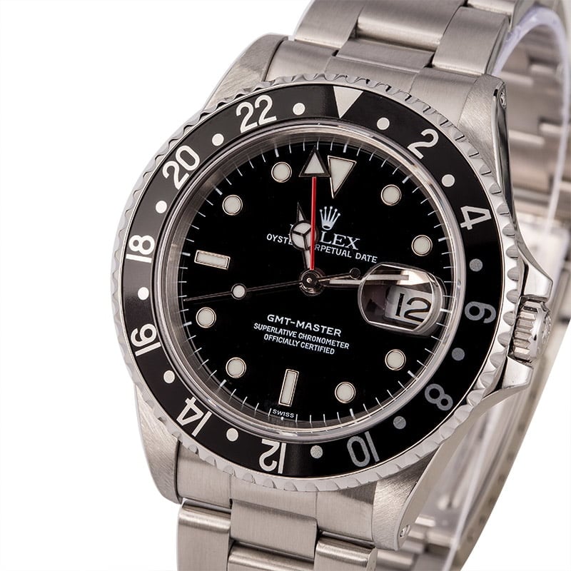 Used Rolex GMT-Master 16700 Black Dial Watch