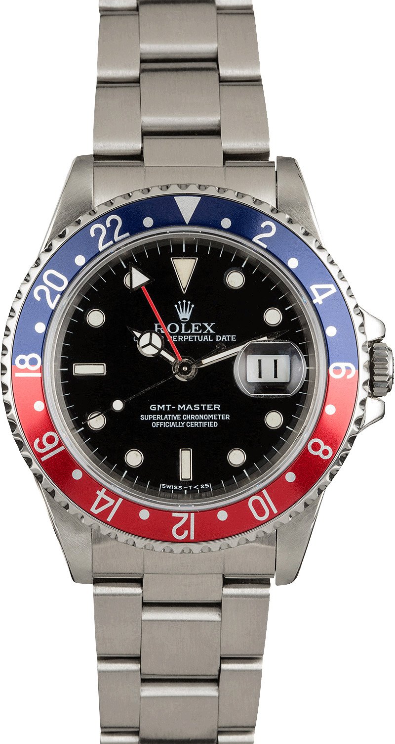rolex watch blue and red