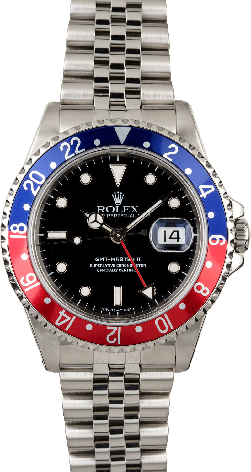Certified Pre Owned >> Rolex GMT-Master II Ref 16710 'Pepsi' Certified PreOwned Certified Pre Owned >> Rolex GMT-Master II Ref 16710 'Pepsi' Certified PreOwned