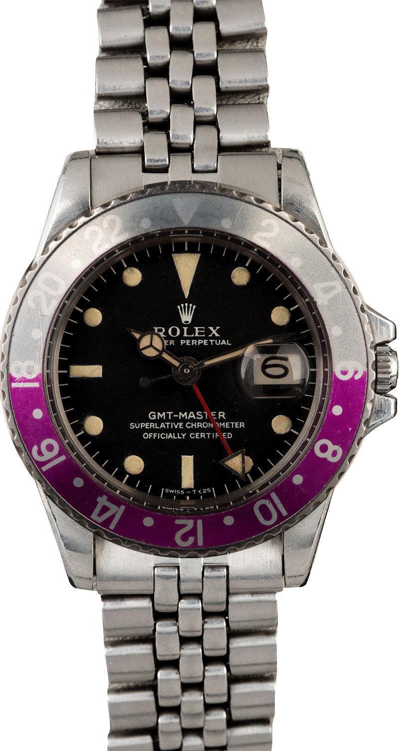 rolex gmt master ii purple