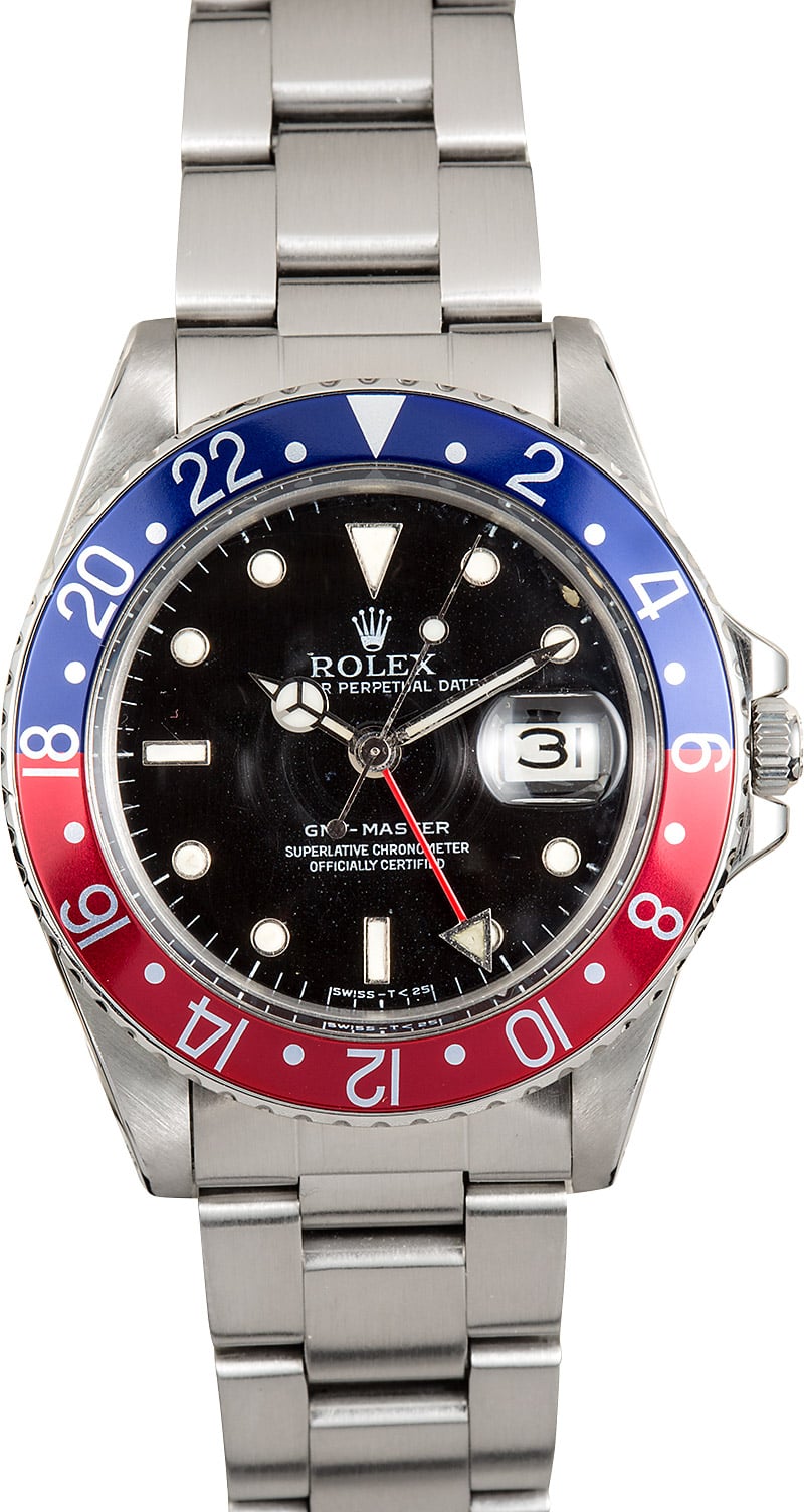 rolex gmt master ii pepsi bezel