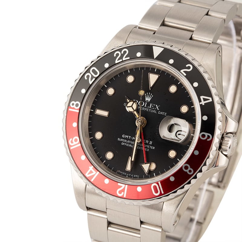 PreOwned Rolex GMT-Master II Fat Lady Coke 16760