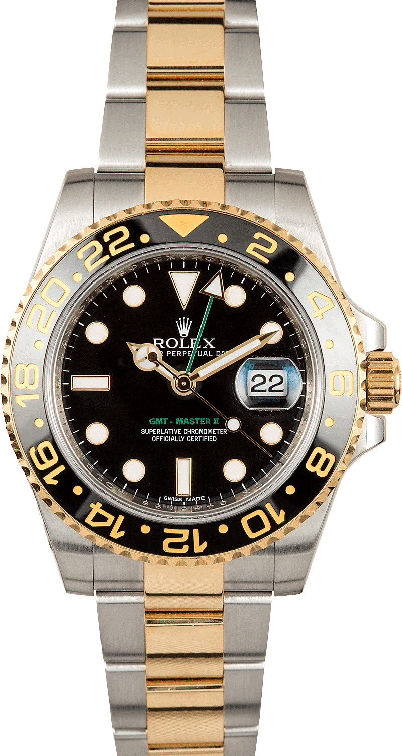 rolex gmt master gold and steel