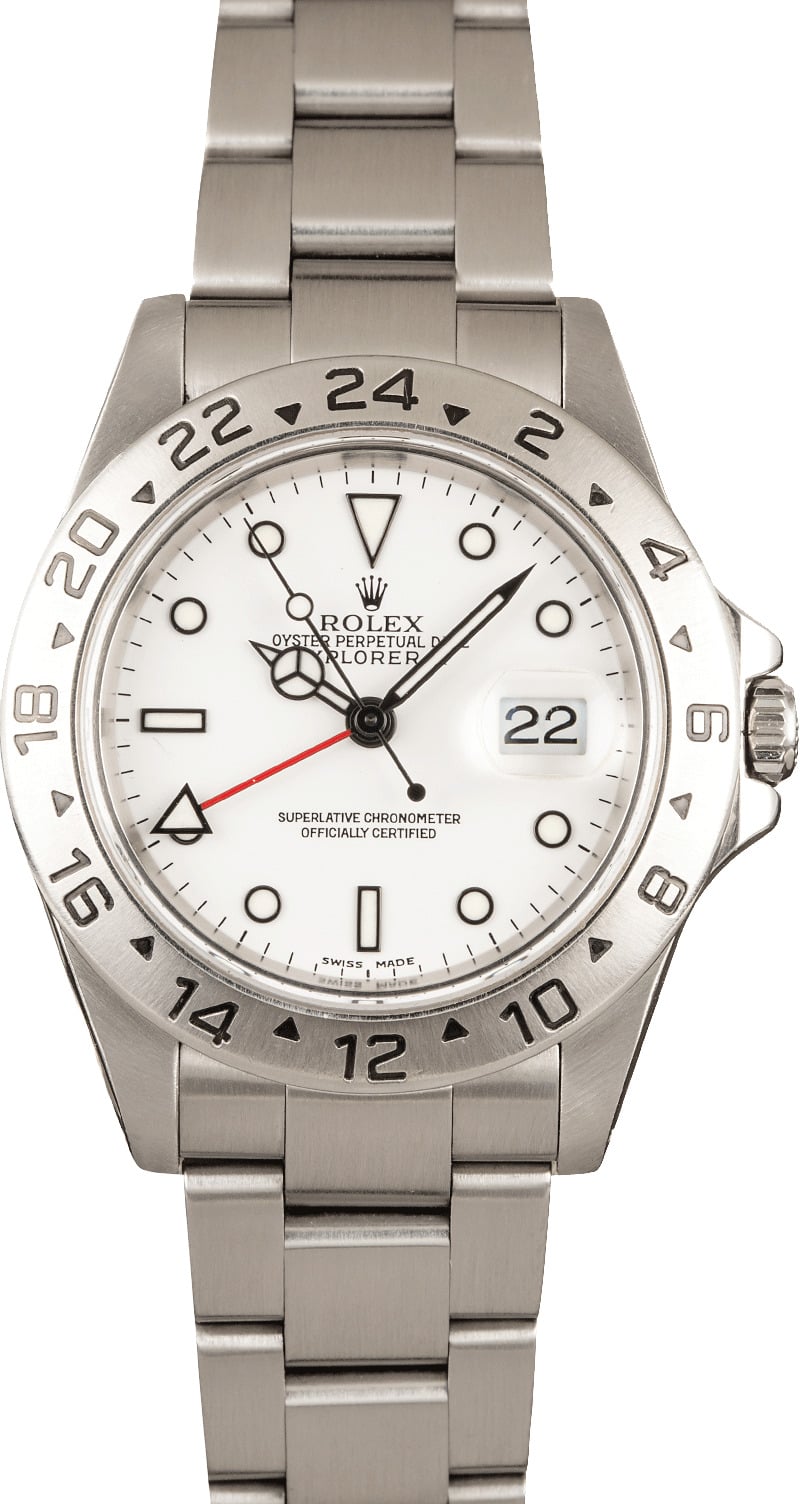 rolex explorer 2 white face