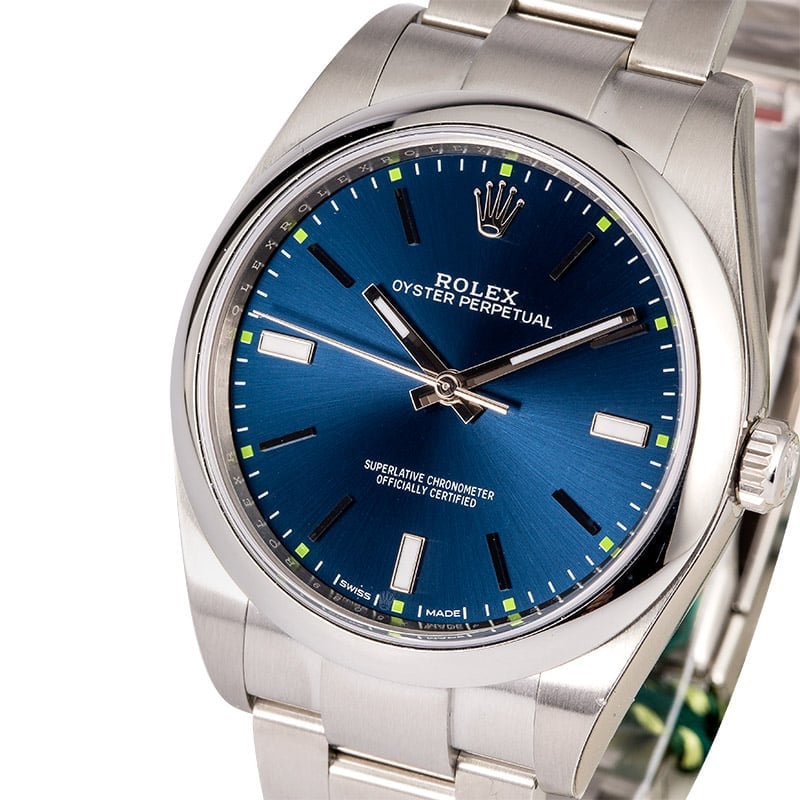 rolex oyster perpetual datejust 36 blue dial