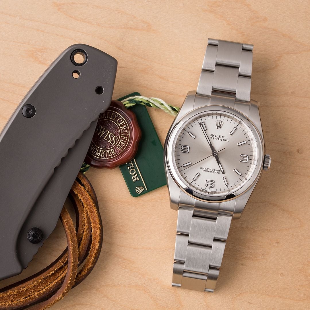 rolex 116000 silver