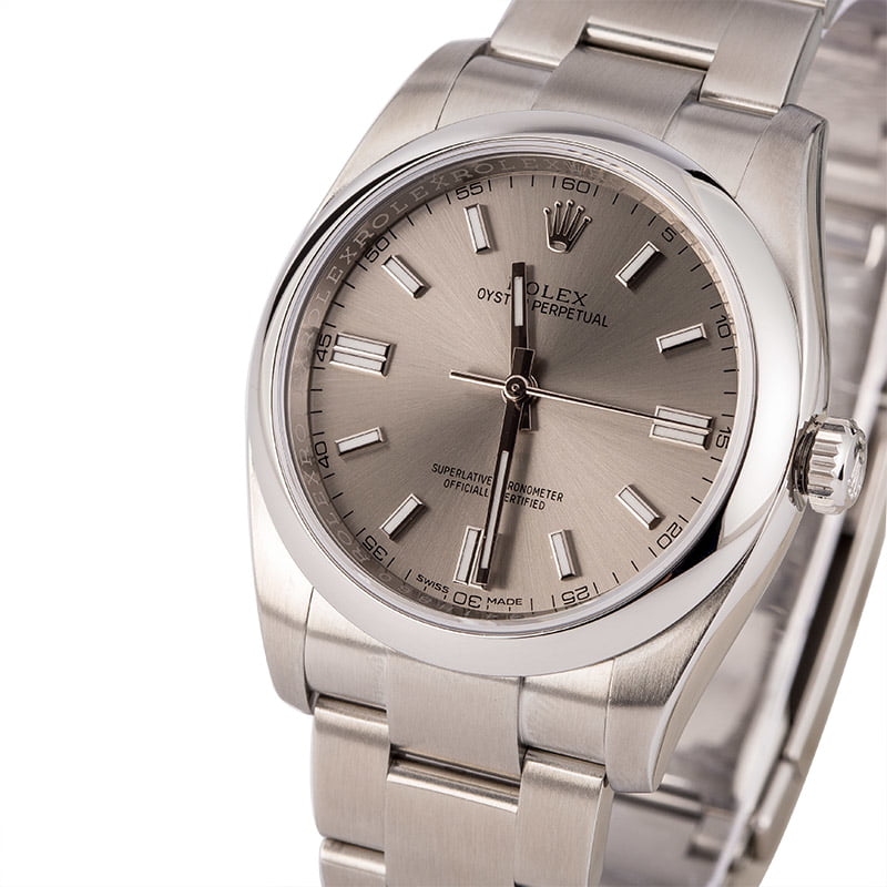 Used Rolex Steel Dial Oyster Perpetual 116000