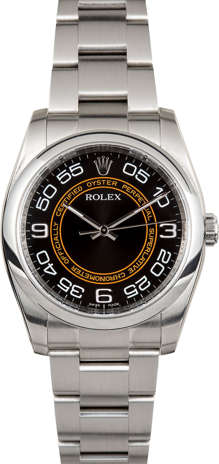 black and orange rolex