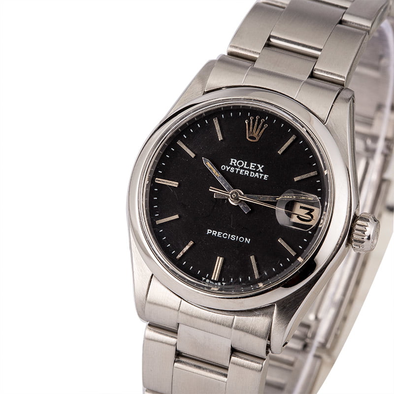 Used Rolex OysterDate 6466 Black Dial
