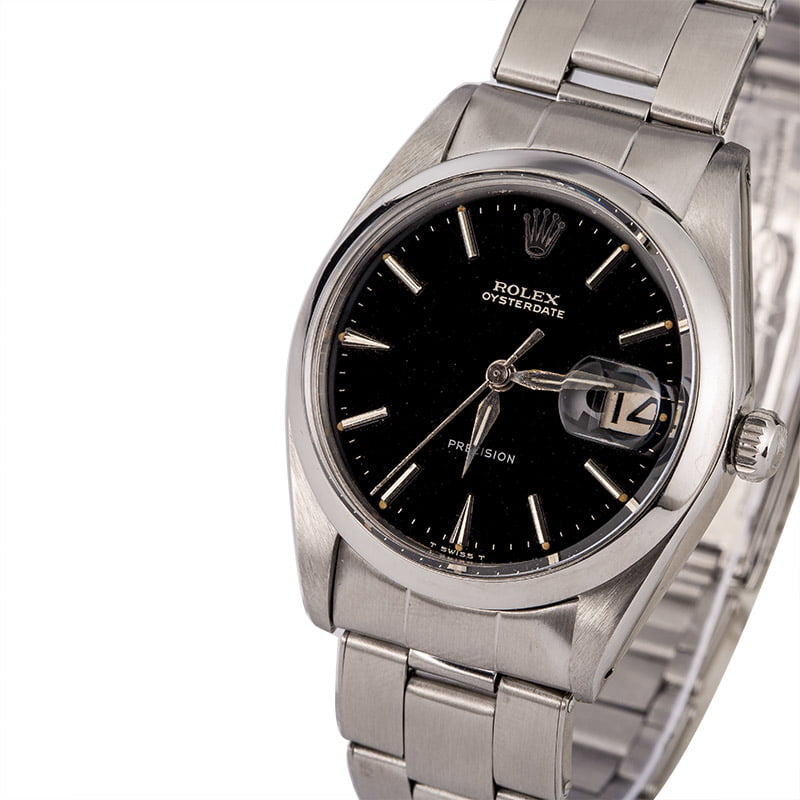 Used Rolex OysterDate 6694 Black Dial T