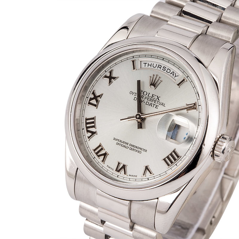 PreOwned Rolex Day-Date 118206 Platinum President