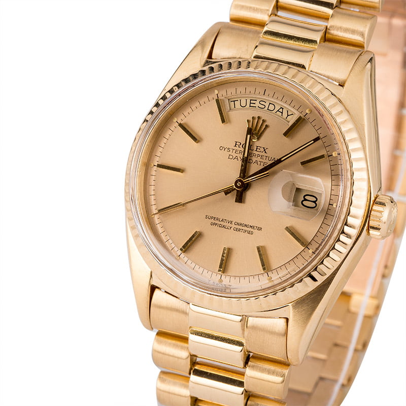 Pre-Owned Rolex President 1803 Silver Dial