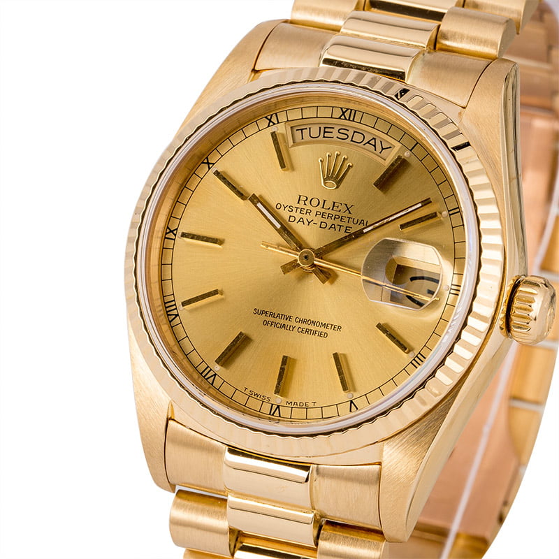 Used Rolex President Day-Date 18038 Champagne