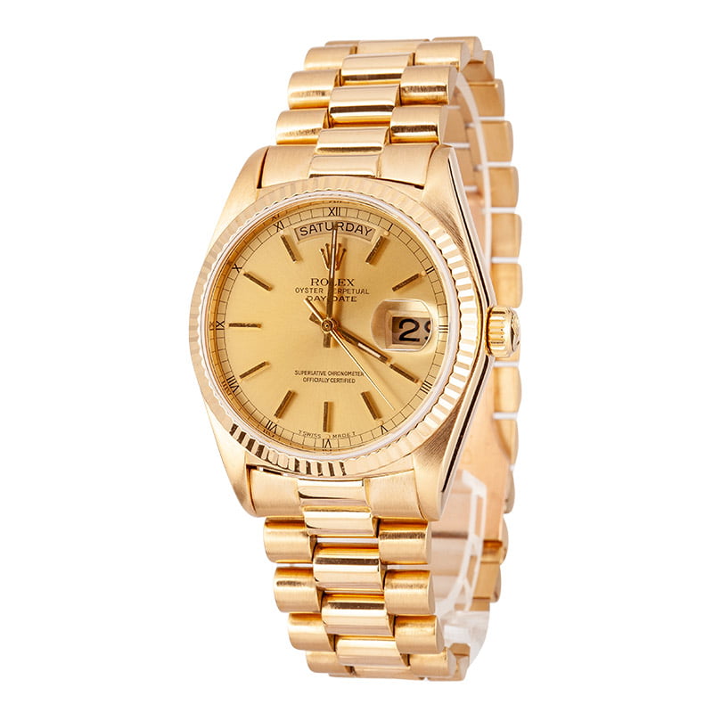 Yellow Gold Rolex President Day-Date 18038