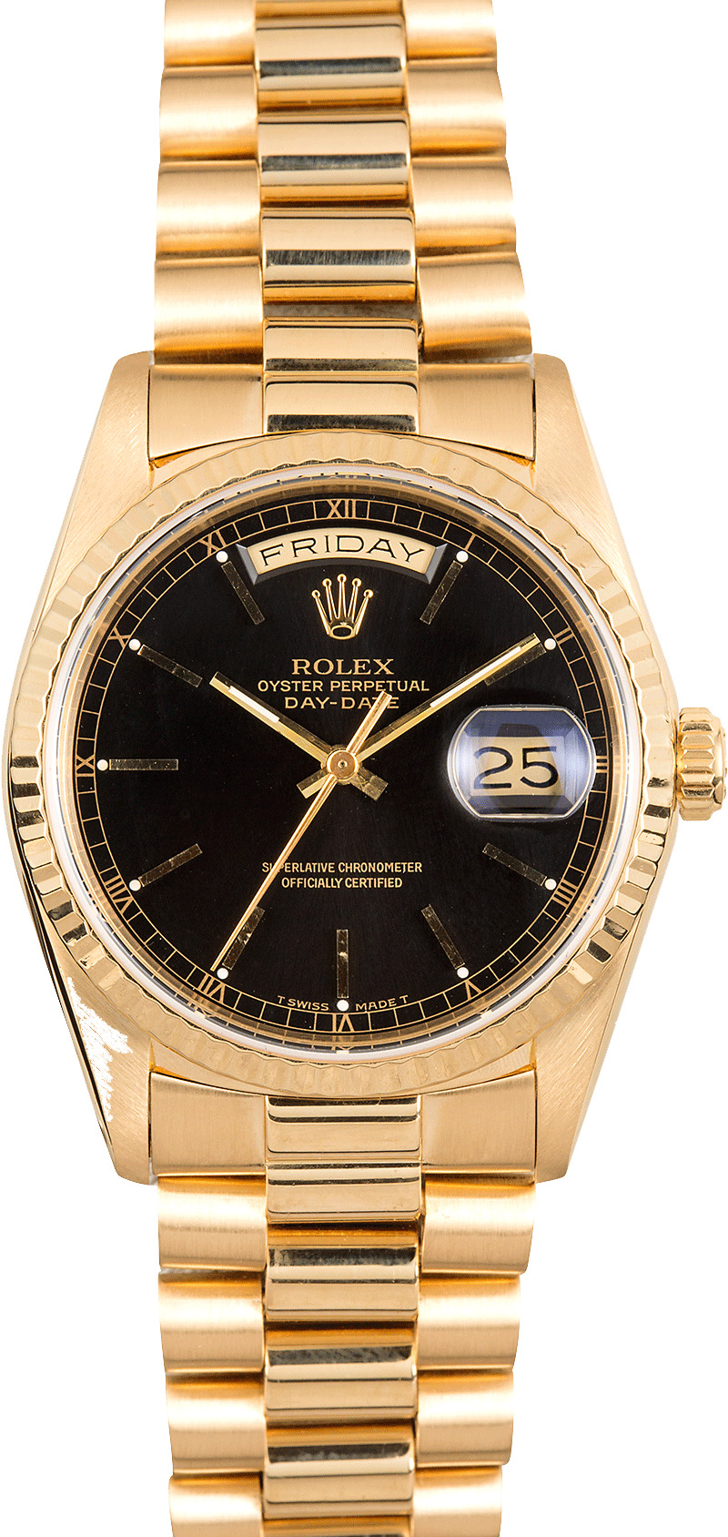 rolex 18238 black dial