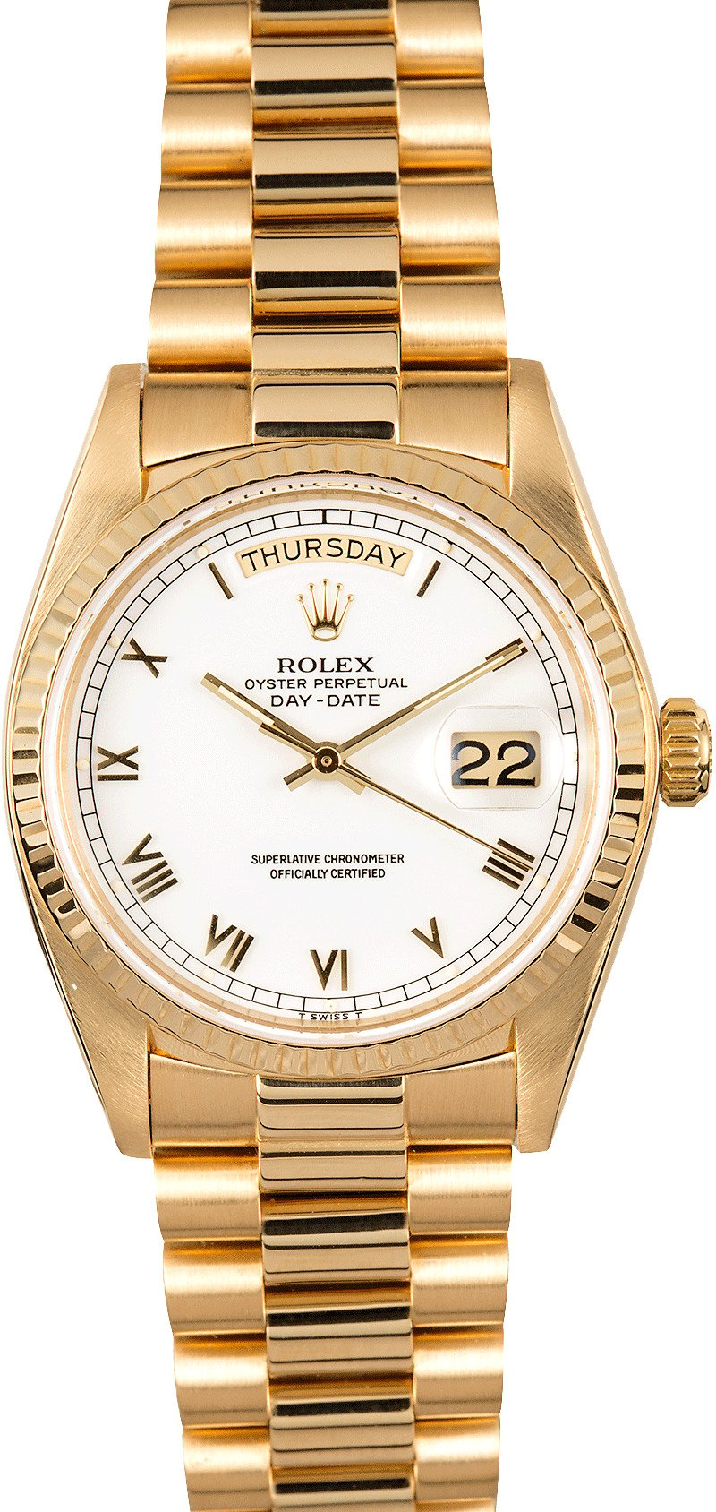 rolex presidential roman numerals