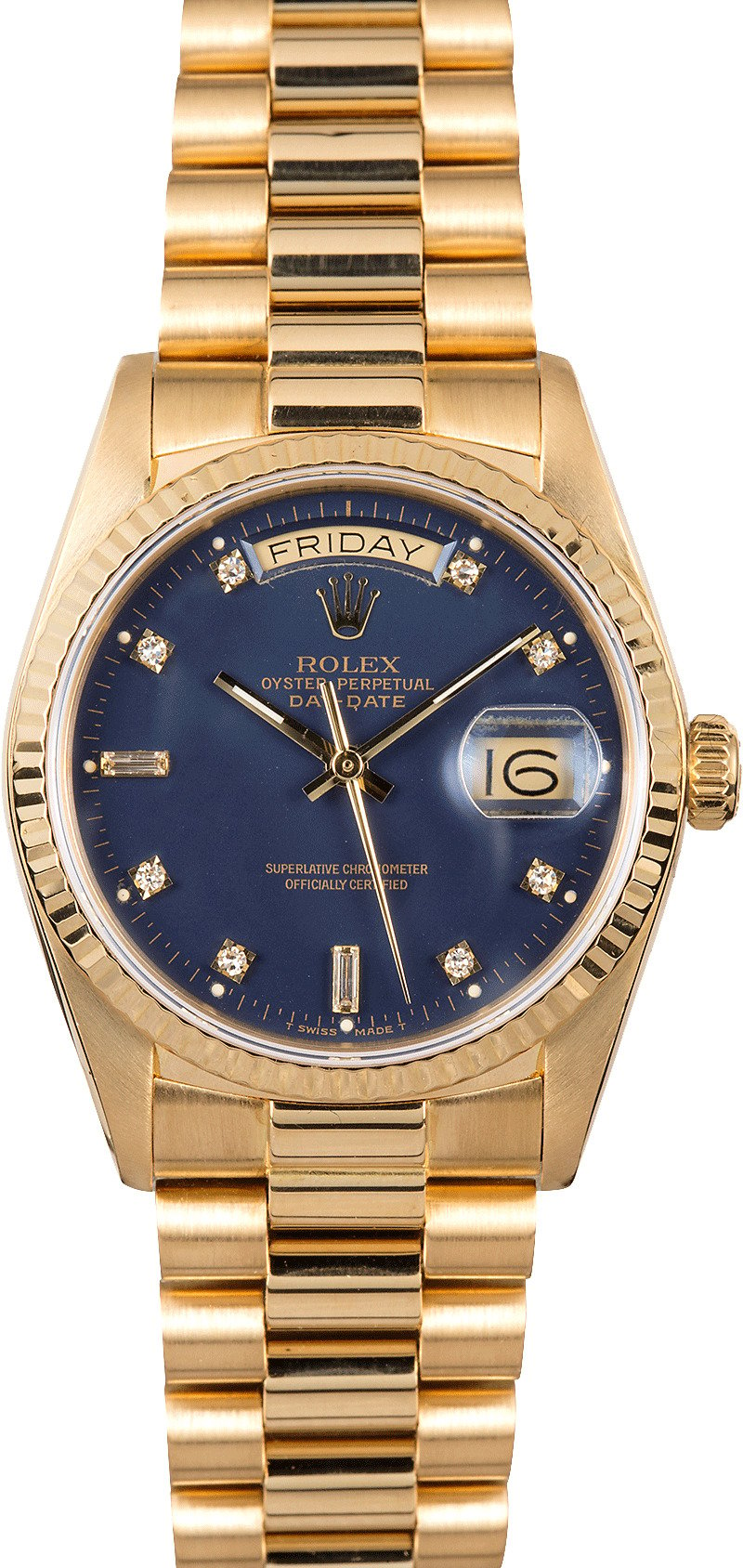 Rolex DateJust 18k Gold Jubilee Diamond 