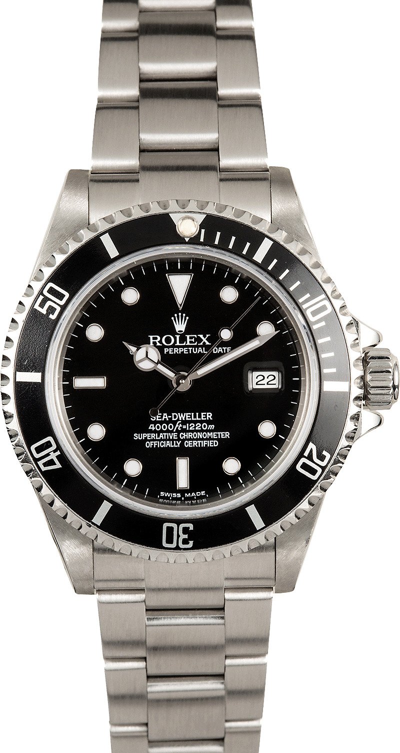 rolex all black sea dweller