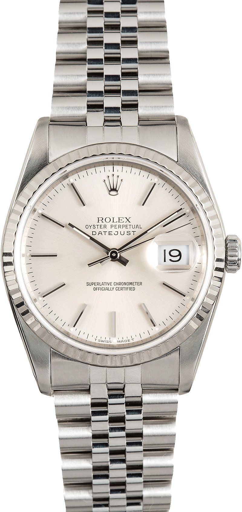 Rolex Stainless Datejust 16234 White 