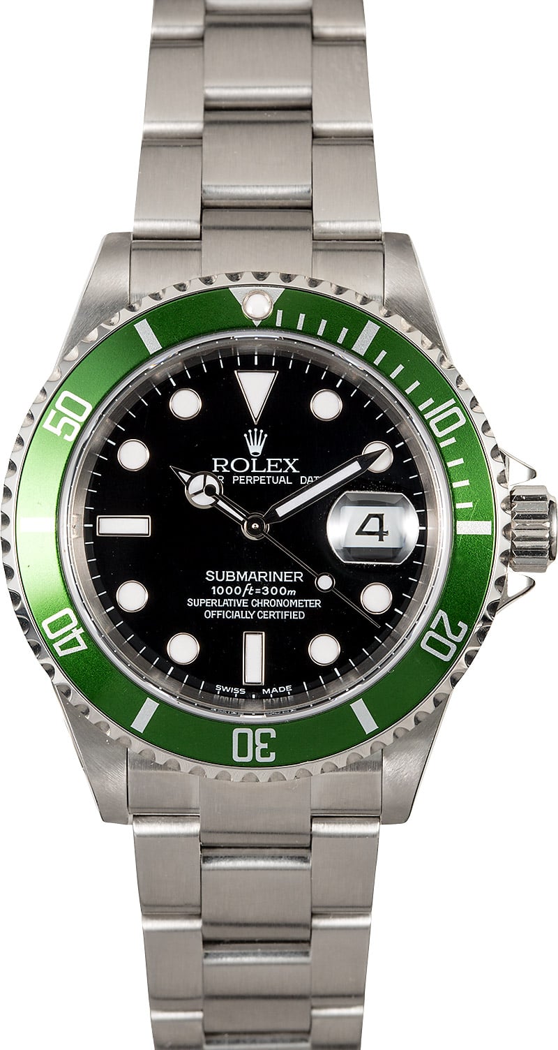 Rolex Submariner Green Anniversary 16610T
