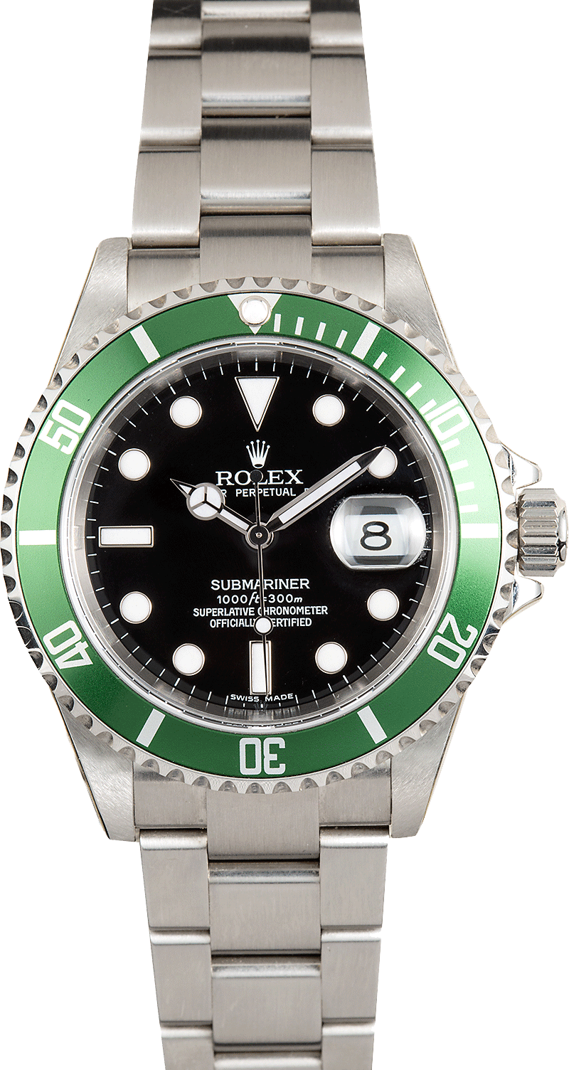 submariner green bezel black dial