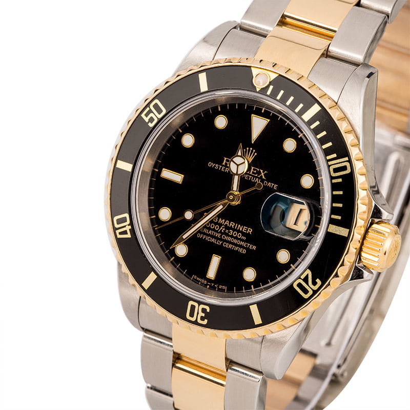 Pre Owned Rolex Submariner Two-Tone Oyster 16613