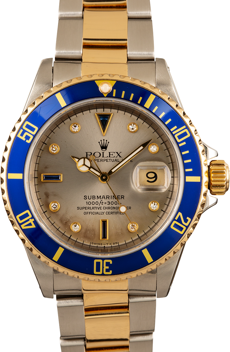 rolex submariner 16613 blue