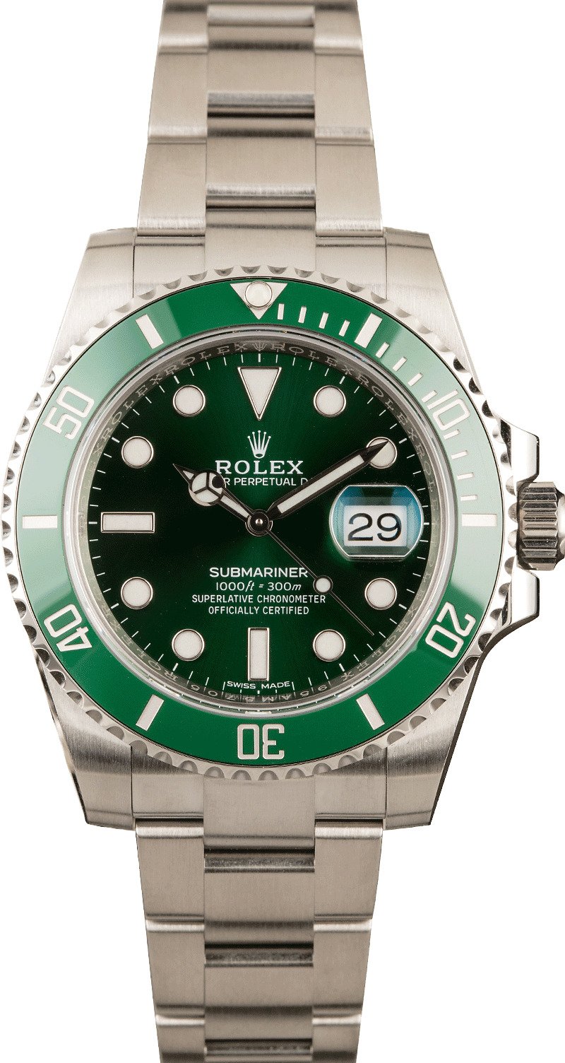 Rolex Submariner Green 116610V Hulk 