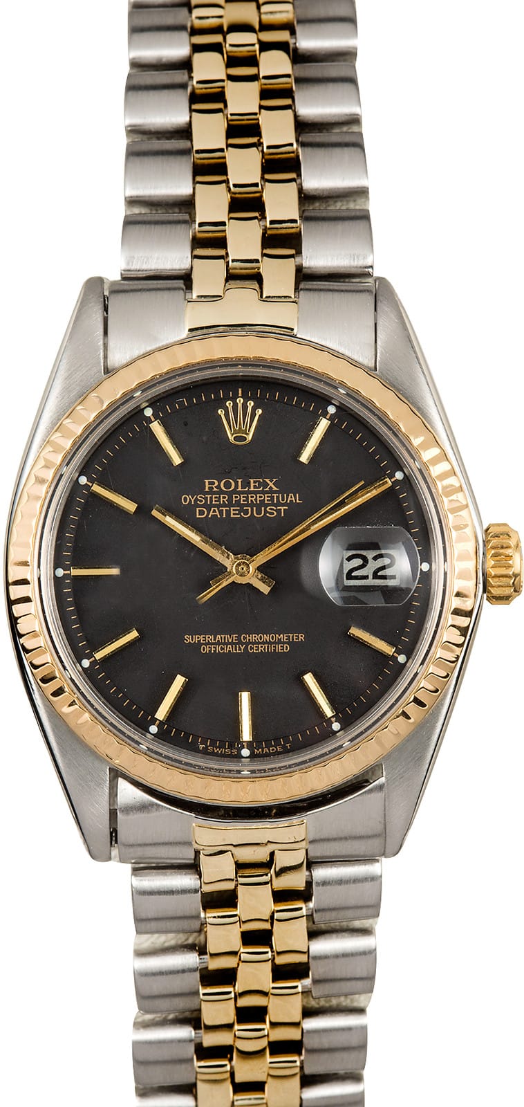Rolex Vintage Datejust 1601 Black Dial