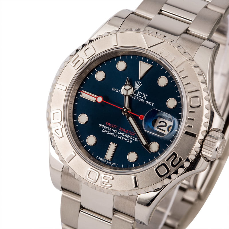 PreOwned Rolex Steel Yacht-Master 116622 Blue Dial