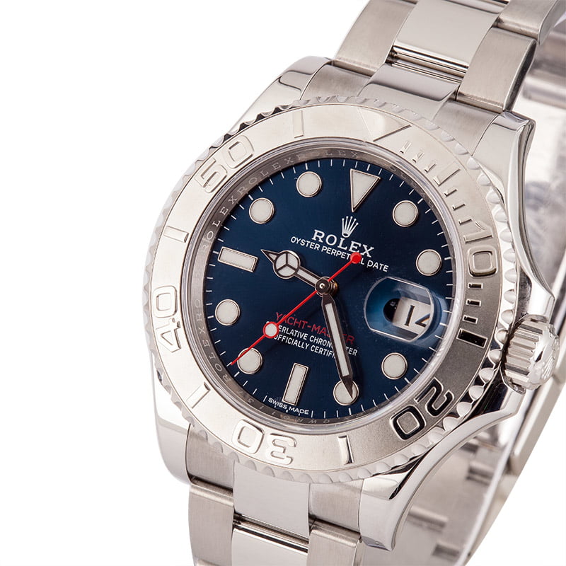 Used Rolex Yacht-Master 116622 Blue Dial Watch