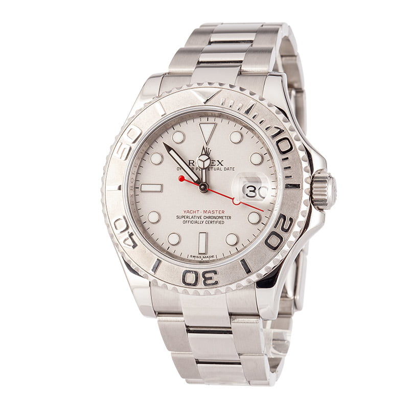 Used Rolex Yacht-Master 116622 Silver Dial