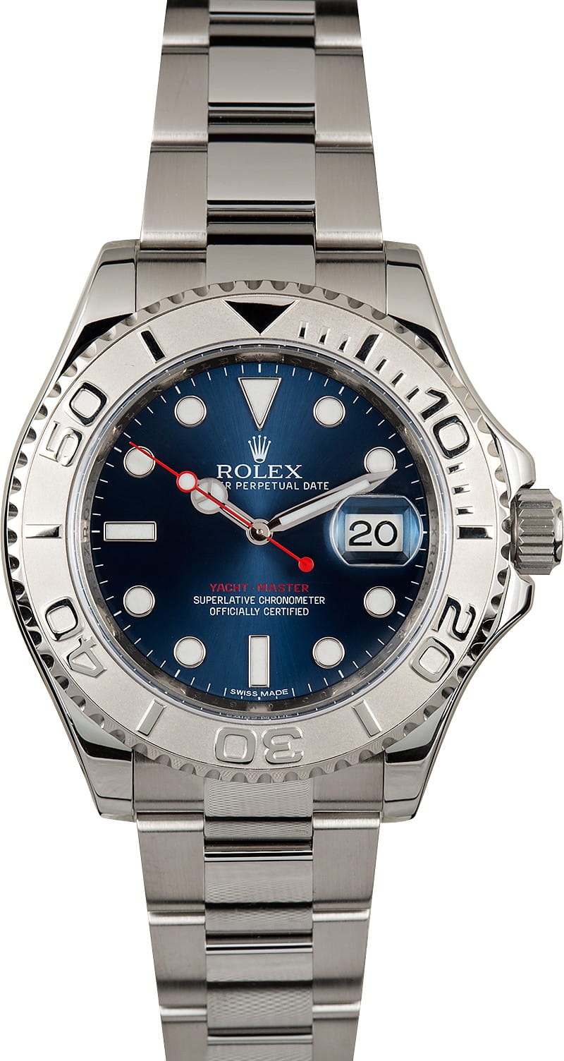 rolex yacht master blue bezel